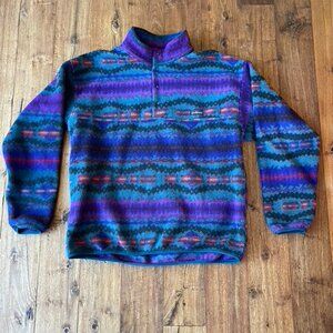 Patagonia Aztec Pattern Fleece Synchilla (Vintage 1990s)